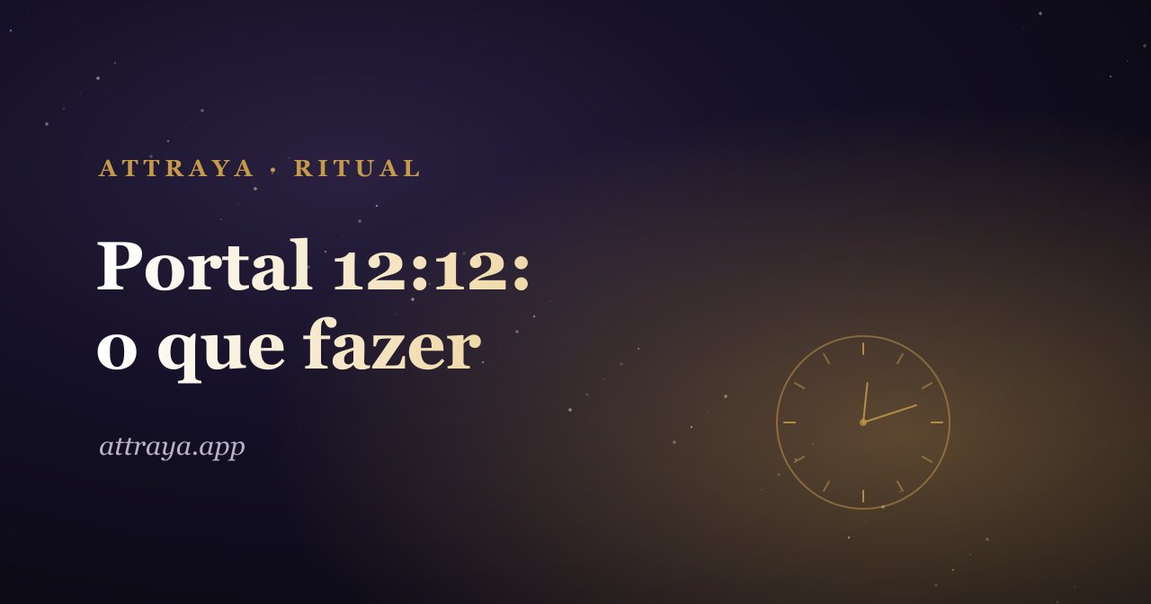 Capa do guia Portal 12:12 do app de afirmações Attraya