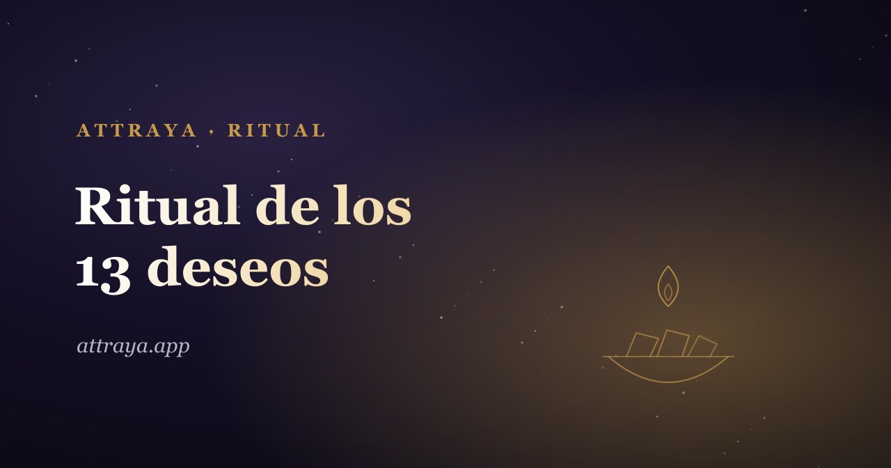 Ritual de los 13 deseos