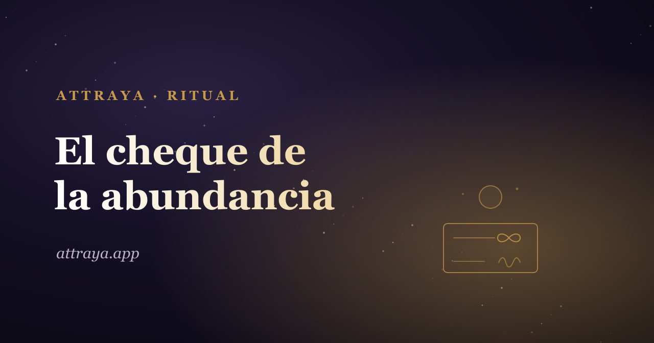 Cheque de la abundancia