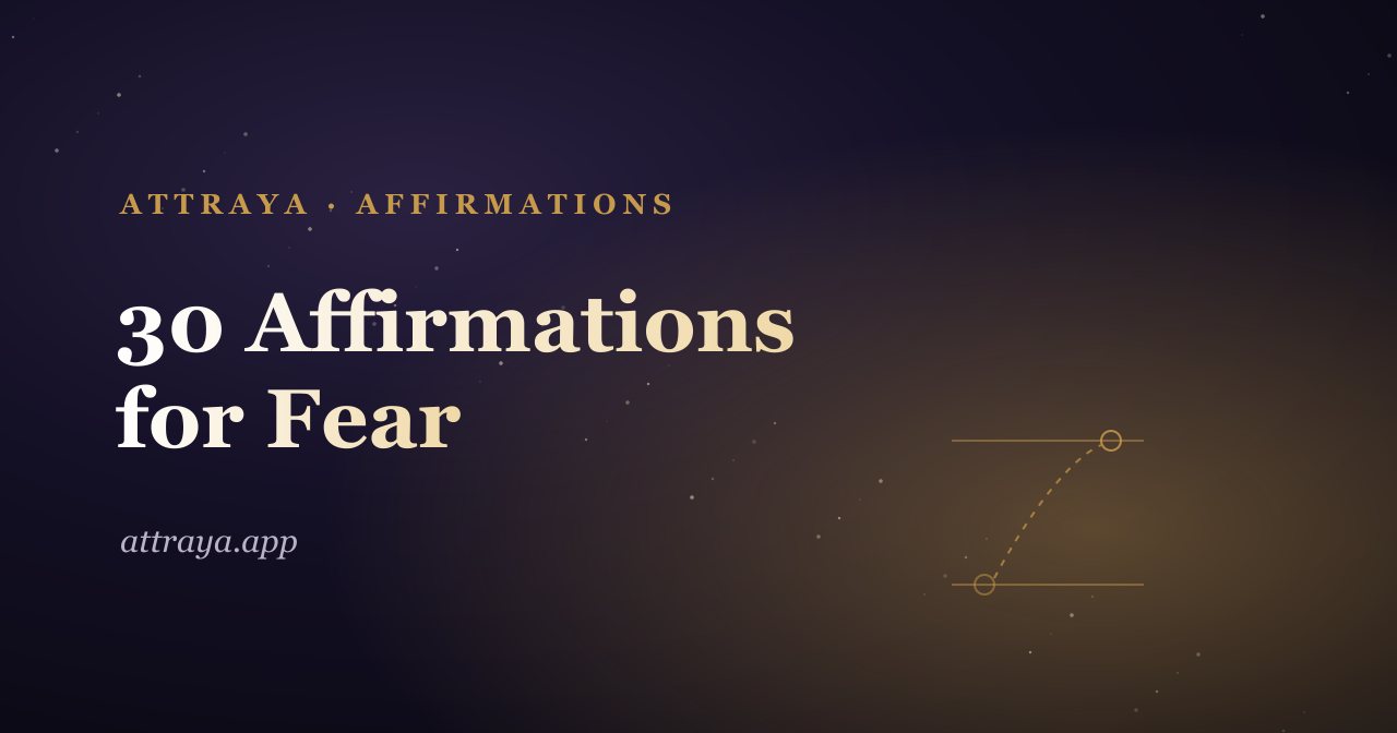 30 Affirmations for Fear and Courage