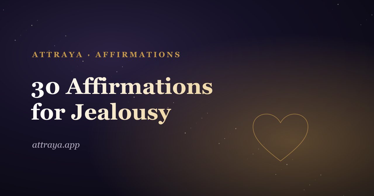 30 Affirmations for Jealousy