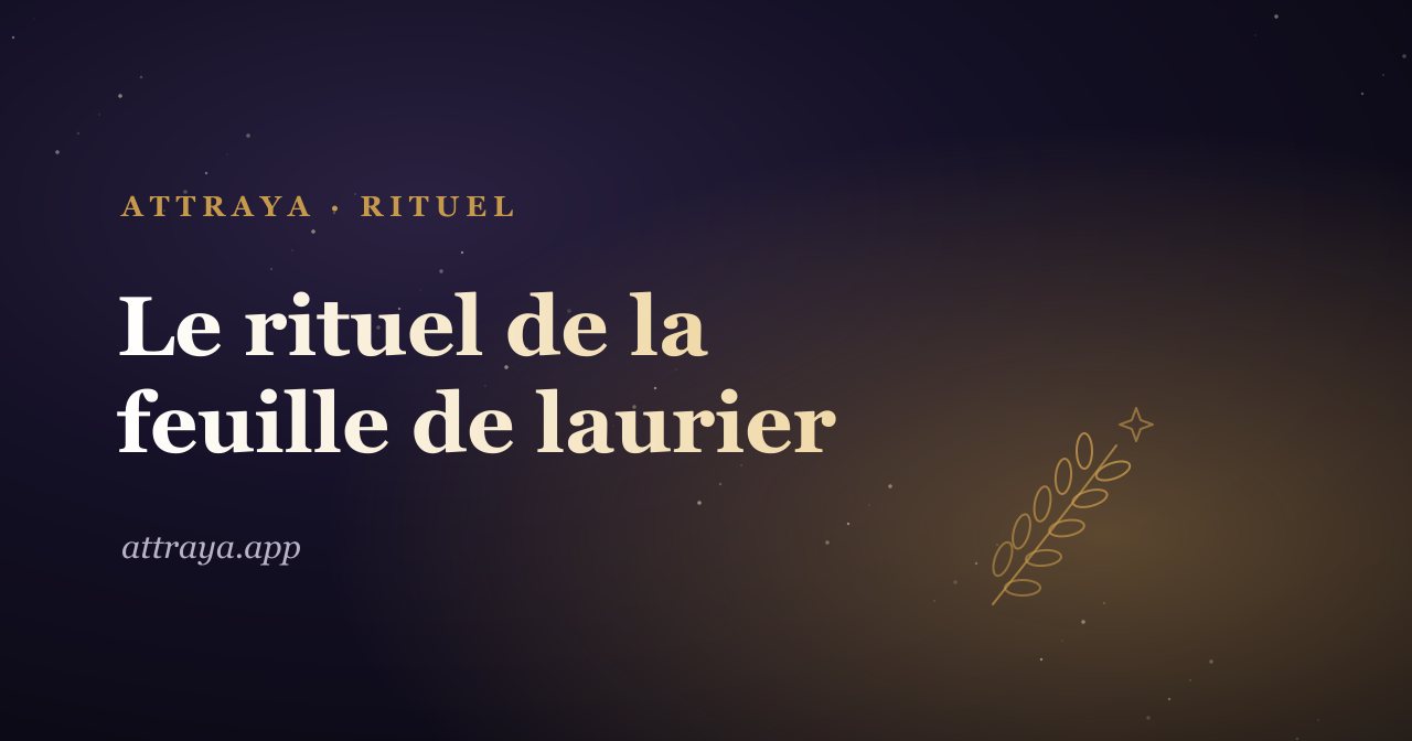 Rituel de la feuille de laurier