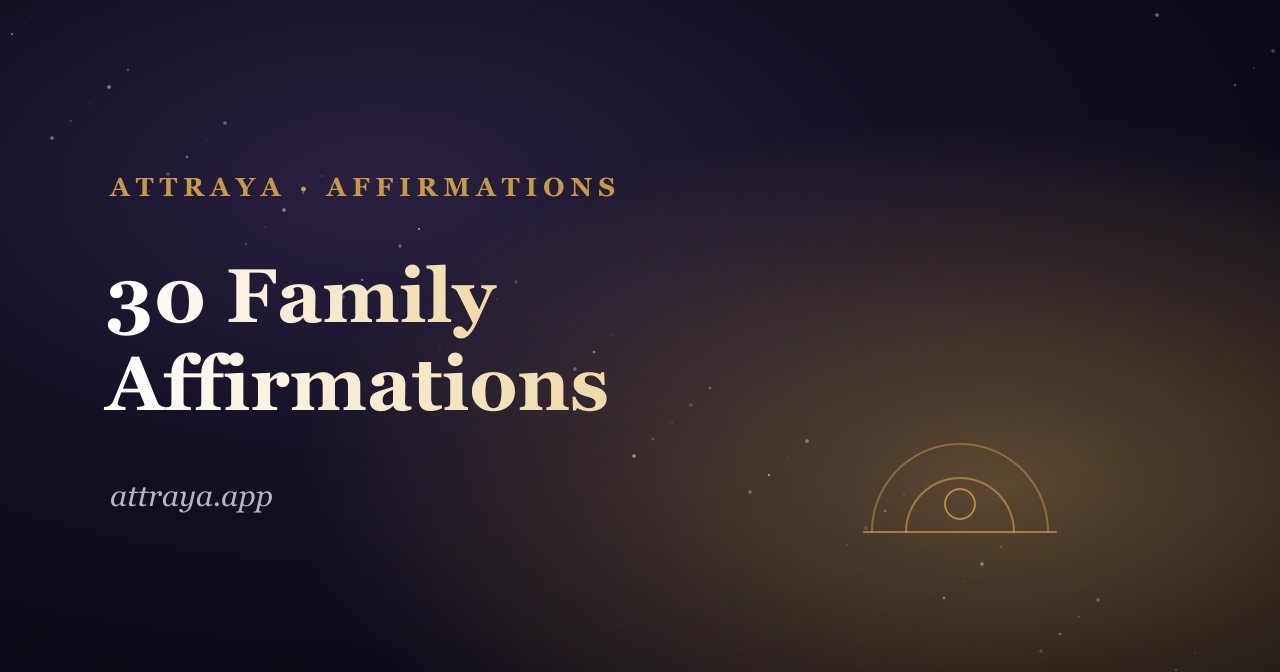 30 Family Affirmations