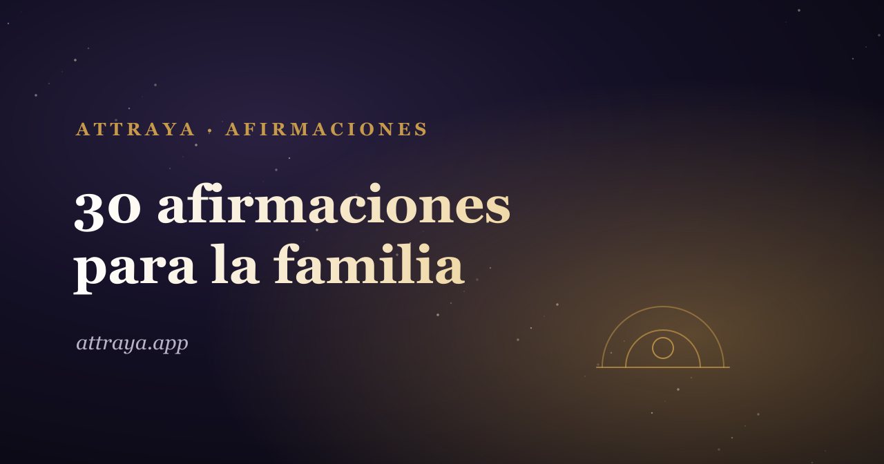 30 afirmaciones para la familia