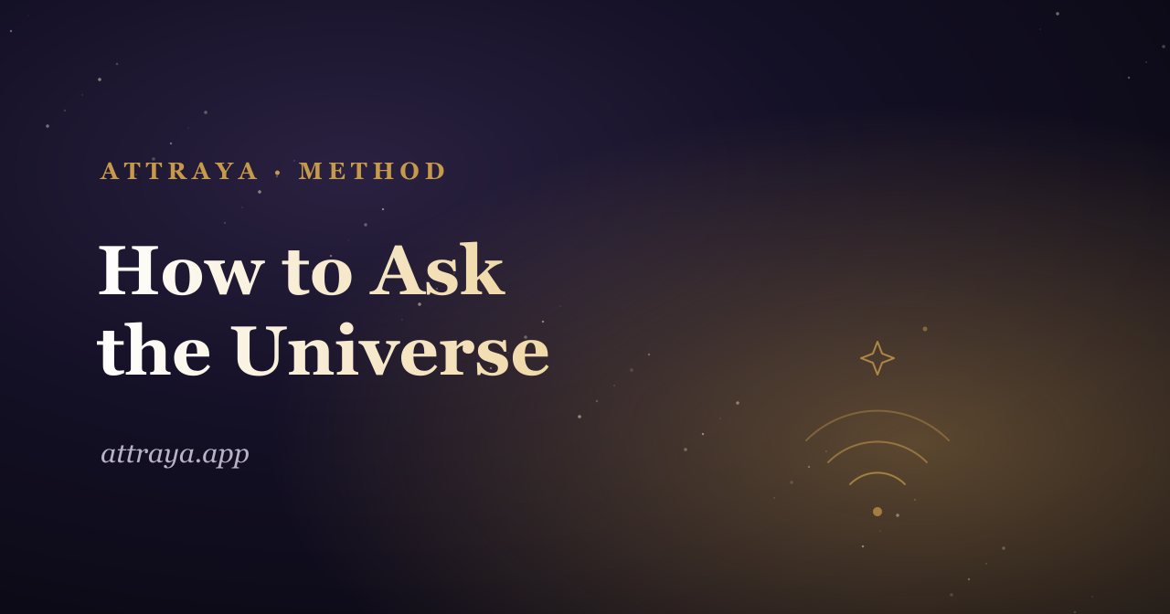 How to Ask the Universe