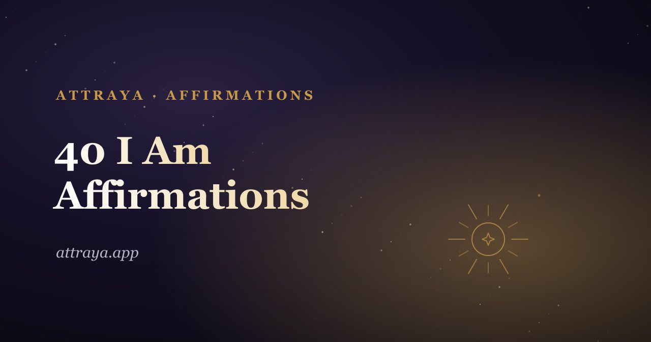 I Am Affirmations