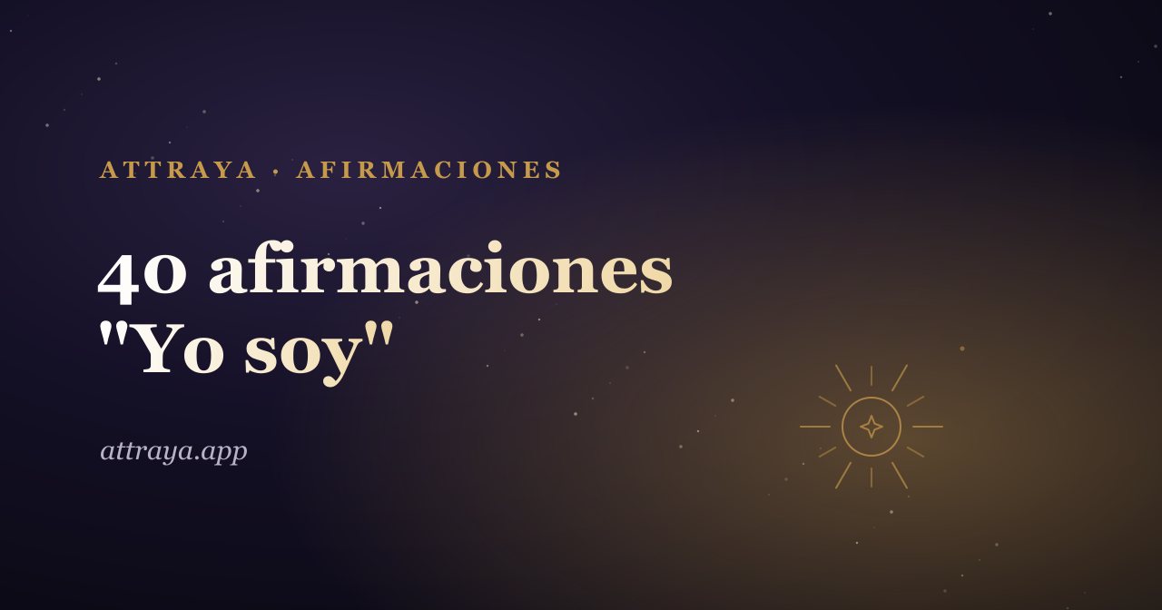 Afirmaciones "Yo soy"