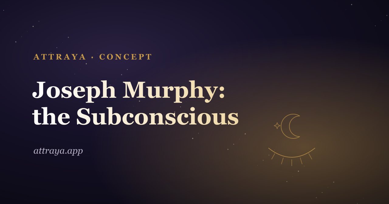 Joseph Murphy guide cover from the Attraya affirmation app