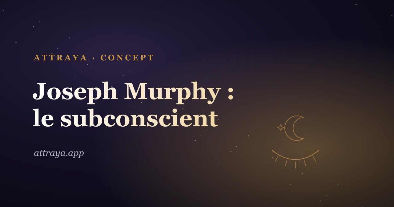 Couverture du guide Joseph Murphy de l'appli d'affirmations Attraya