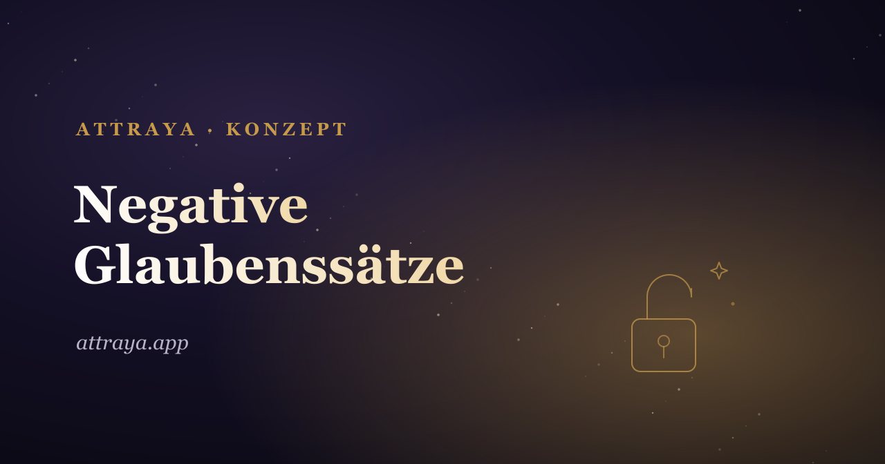 Negative Glaubenssätze