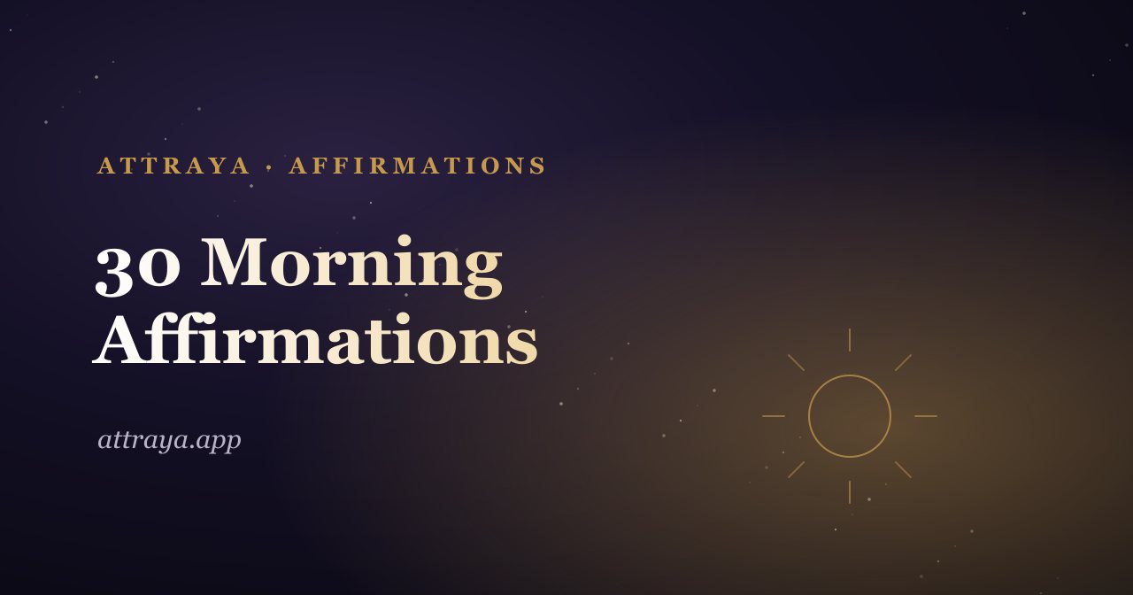 30 Morning Affirmations