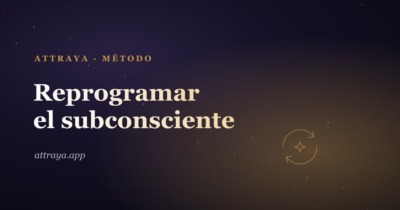 Reprogramar la mente subconsciente