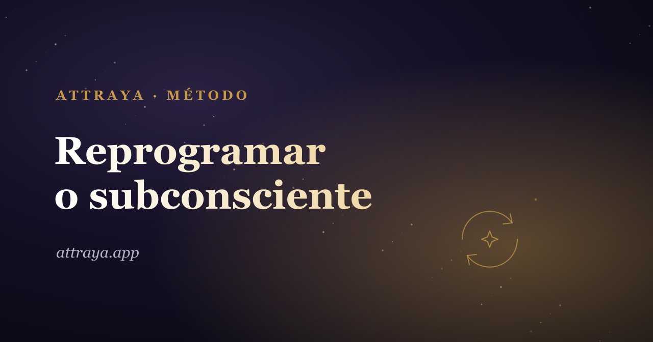 Reprogramar a mente subconsciente