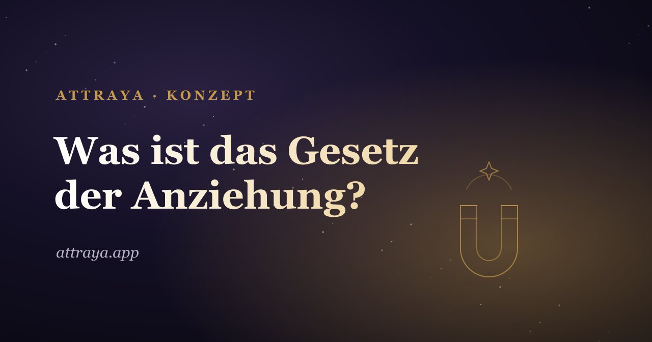 Was ist das Gesetz der Anziehung