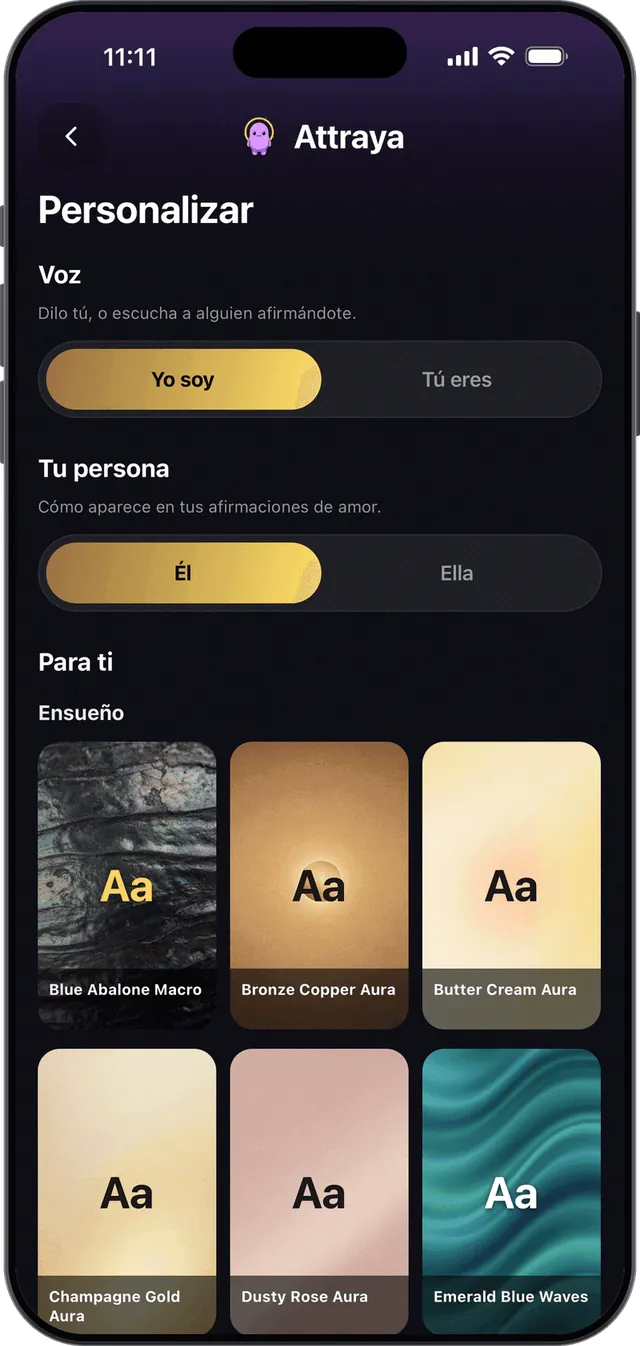 Tus temas, tu voz, tus propias afirmaciones