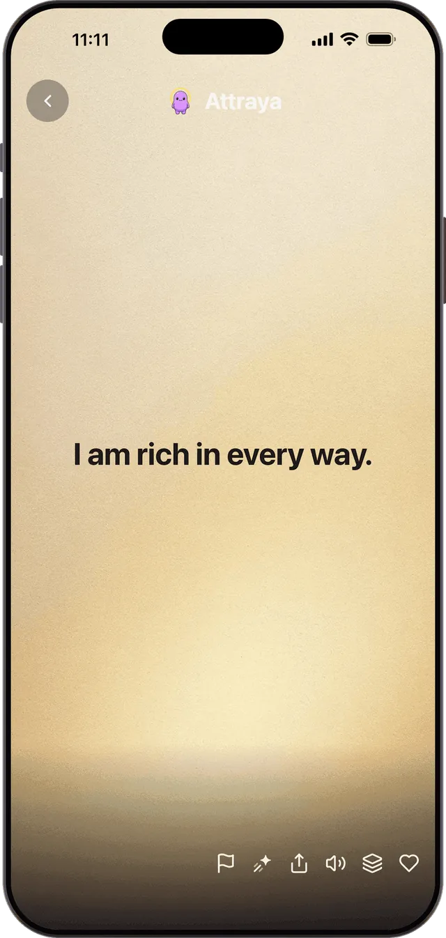 An endless feed of affirmations for every desire