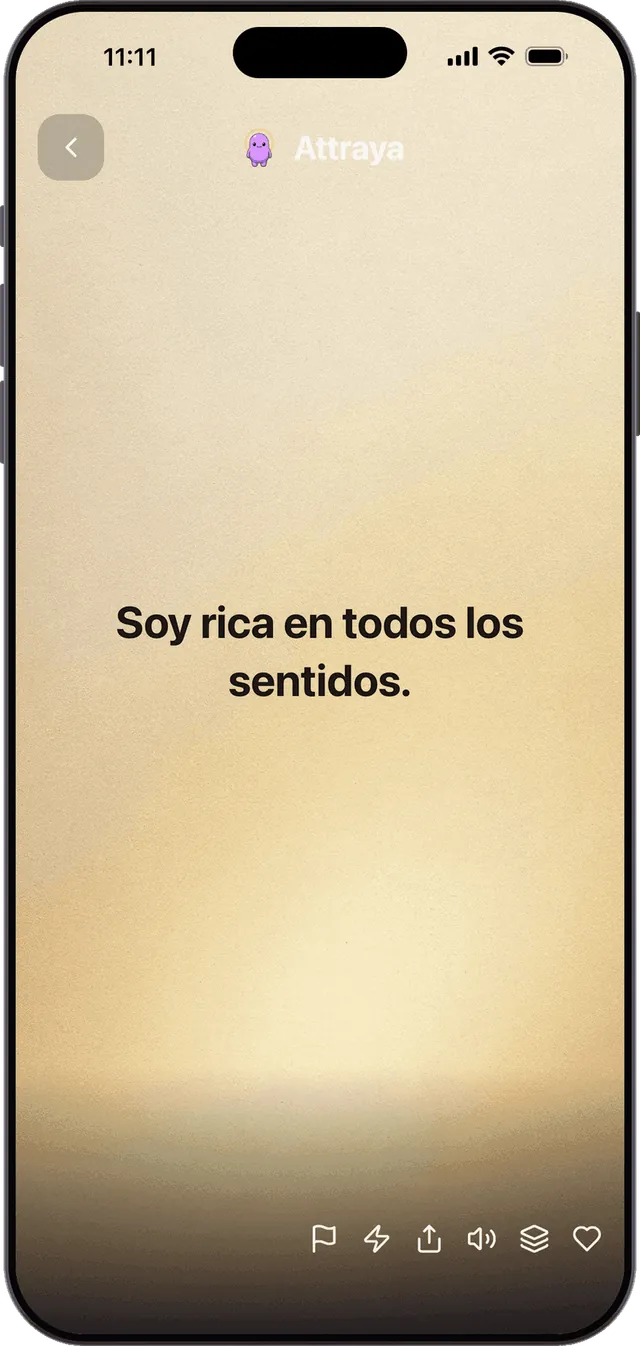 Un feed infinito de afirmaciones para cada deseo