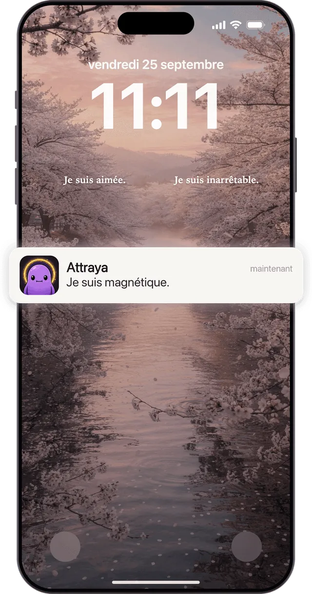 Des rappels d'affirmations, toute la journée